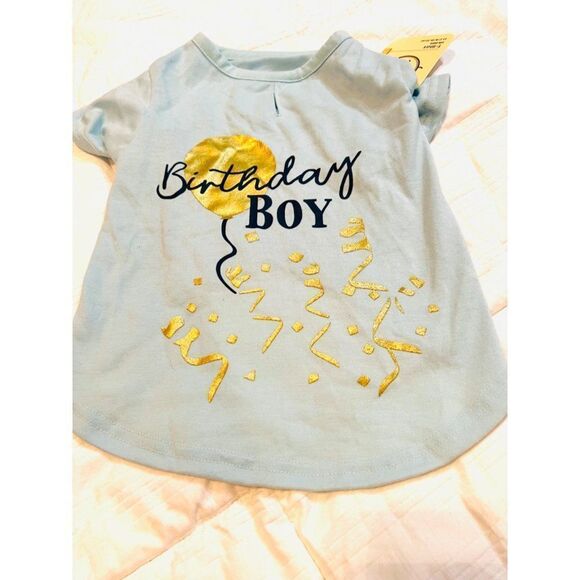 Birthday Boy‎ Dog Pet Medium Shirt NWT - Picture 1 of 4